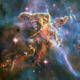The jets of HH 901 and HH 902 are seen on the top right and top middle on the nebula.